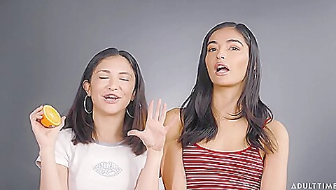 Two black girls get their pussies