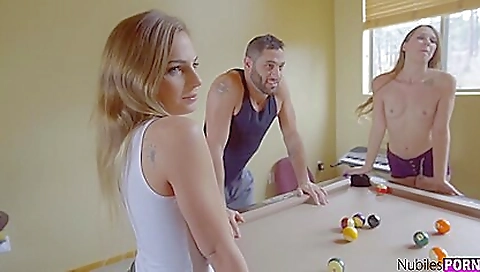 Two horny babes get their wild and licking pussy